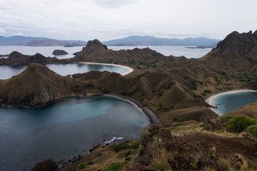 Fototapeta na wymiar Padar Island in Labuan Bajo, Flores Indonesia