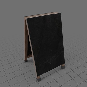 Folding chalkboard