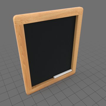 Handheld wooden chalkboard