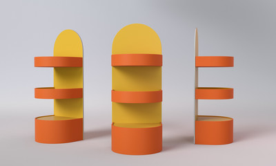 Round Product Display Shelf