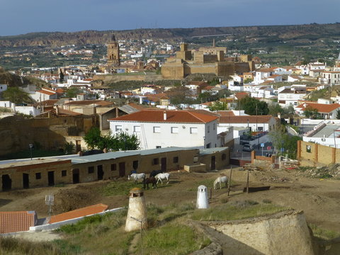 Guadix,ciudad  de Granada  perteneciente a la comunidad autónoma de Andalucía (España)