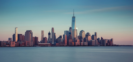 Fototapeta na wymiar Night Skyline of New York City 