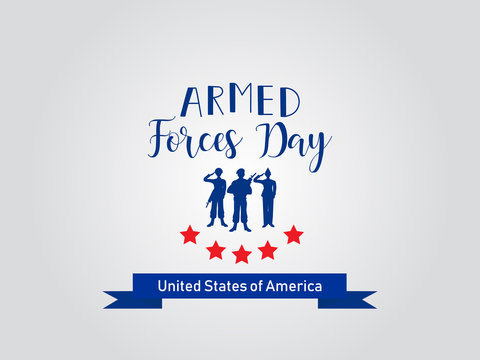 Vector illustration of Day of armed forces in the USA. Background. graphic design for decoration posters, cards, gift cards.