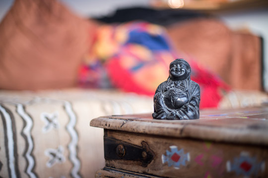 Buddha in Wohnzimmer, Feng Shui