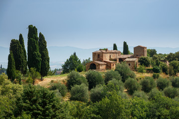Fototapeta na wymiar landscapes of tuscany - Montepulciano