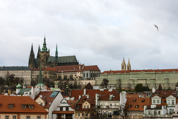 Fototapeta na wymiar Old town and Prague castle, Czech Republic