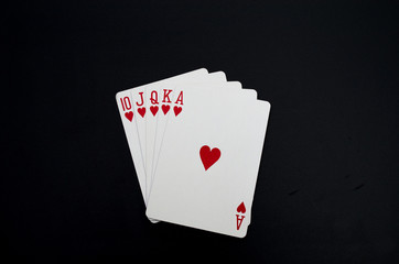 royal flush poker hand