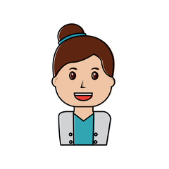 woman doctor healthcare icon image vector illustration design 