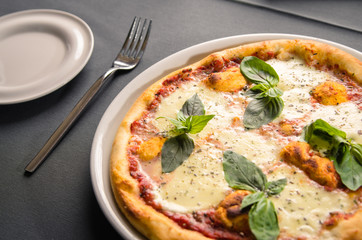 margarita pizza with cheese