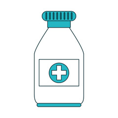 Medicne bottle isolated vector illustration graphic design