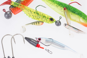 fishing accessories isolated