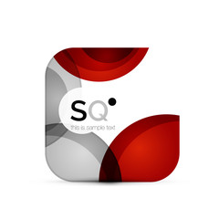 Vector square geometric abstract business emblem