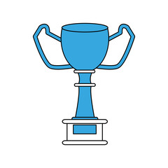 Trophy cup symbol vector illustration graphic design