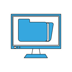 Computer screen symbol vector illustration graphic design