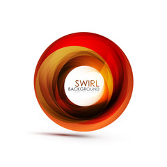 Abstract swirl banner, circle vector abstract background with copy space