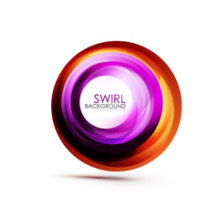 Abstract swirl banner, circle vector abstract background with copy space
