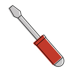 screwdriver tool isolated icon vector illustration design