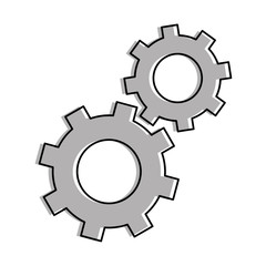 gears machinery isolated icon vector illustration design