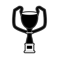 Trophy cup symbol vector illustration graphic design