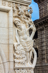 Architectural details of the Doge`s Palace