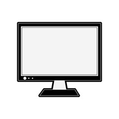 Computer screen symbol vector illustration graphic design