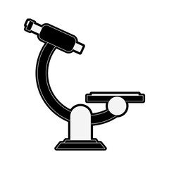 Microscope scientific tool vector illustration graphic design