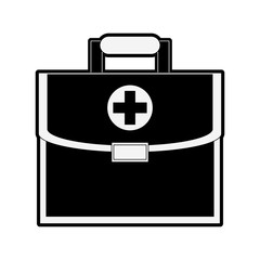 First aids suitcase vector illustration graphic design