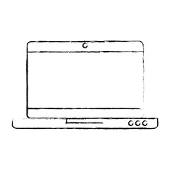 laptop computer isolated icon vector illustration design