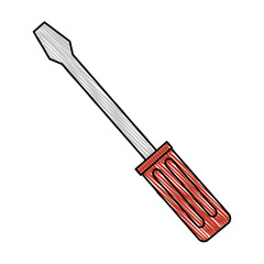 screwdriver tool isolated icon vector illustration design