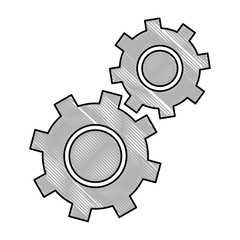 gears machinery isolated icon vector illustration design