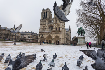 Paris under snow, March 1st 2018