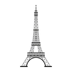 Fototapeta na wymiar Eiffel tower symbol vector illustration graphic design