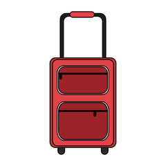 Travel luggage equipment vector illustration graphic design