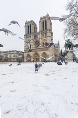 Paris under snow, March 1st 2018