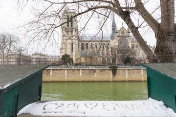 Paris under snow, March 1st 2018
