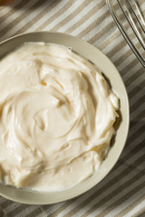 Obraz na płótnie Canvas Healthy Organic Homemade Mayonnaise