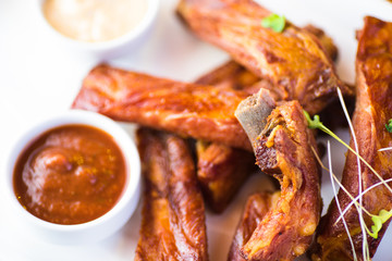 juicy barbeque pork ribs
