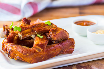 juicy barbeque pork ribs