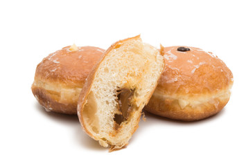 donuts with a stuffing isolated