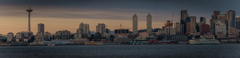 Seattle Dusk Panorama