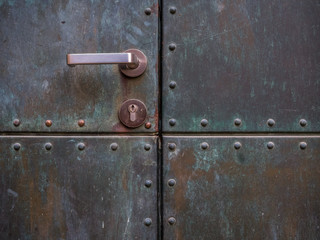 The iron old door