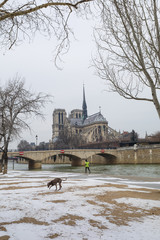 Paris under snow, March 1st 2018