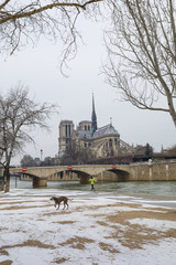 Paris under snow, March 1st 2018
