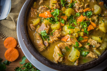 Irish vegetable and meat dish
