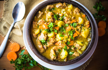 Irish vegetable and meat dish