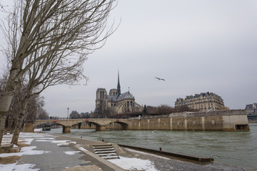 Paris under snow, March 1st 2018