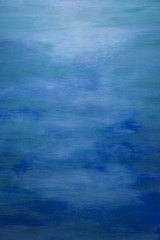 Blue Water Color Paint Texture. Abstract Painting Background