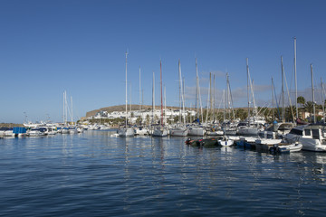 Obraz premium Sailboats in the port, Gran Canaria