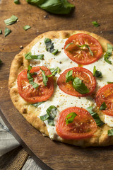 Mozarella Basil and Tomato Flatbread PIzza