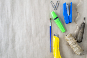 Tools for crafts. Handmade.